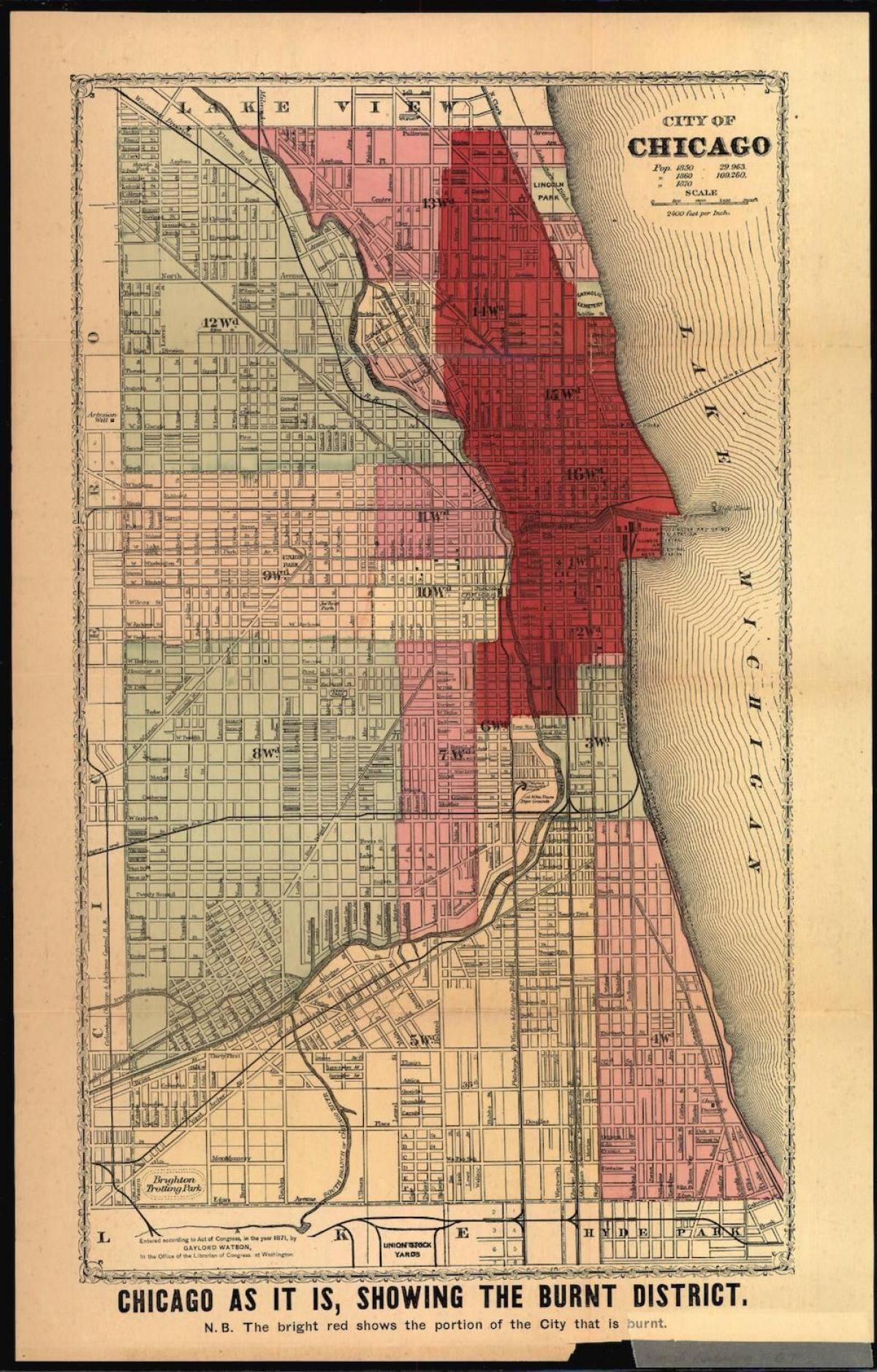 نقشه از Chicago fire