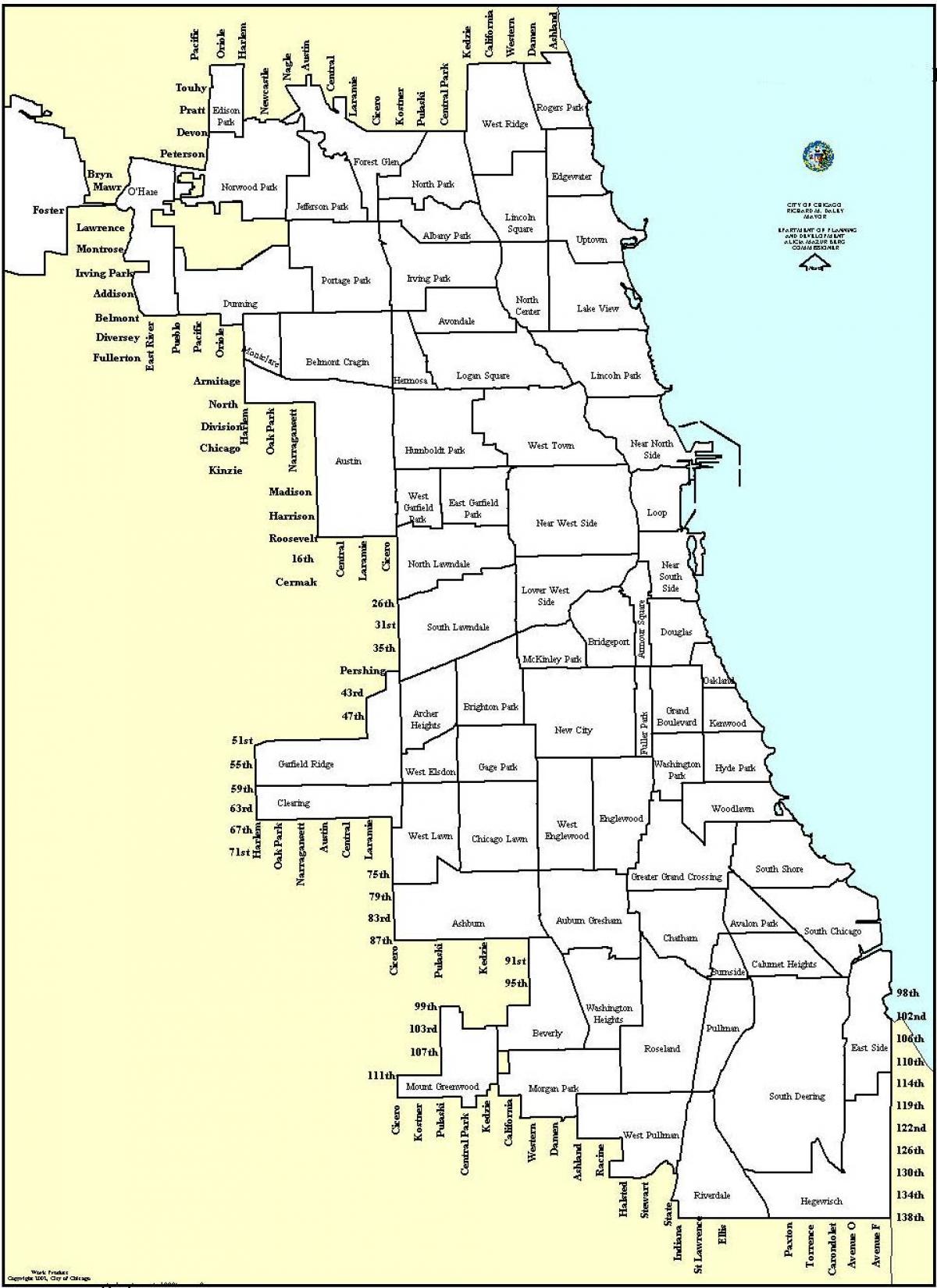 منطقه بندی نقشه شیکاگو