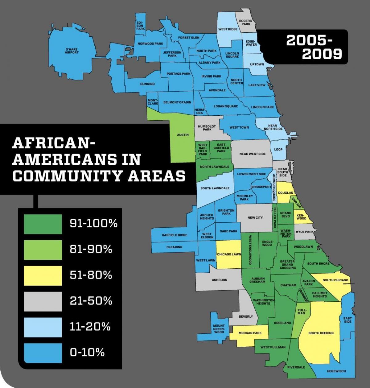 شیکاگو محله جرم نقشه