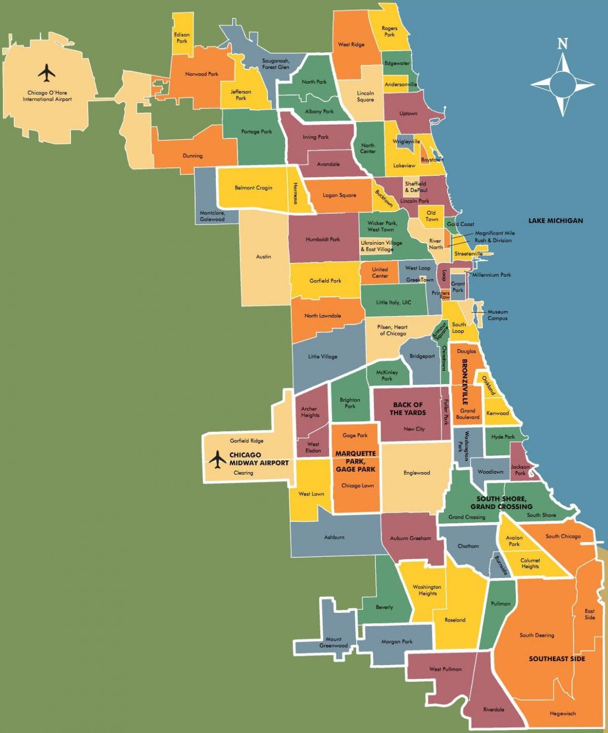 نقشه محله در شیکاگو