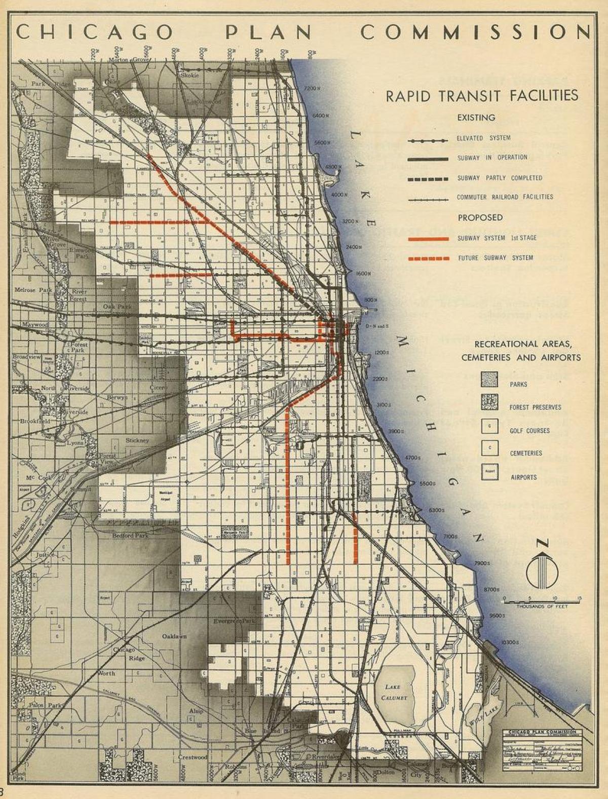 نقشه مترو شیکاگو