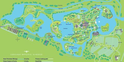 Chicago botanic garden نقشه