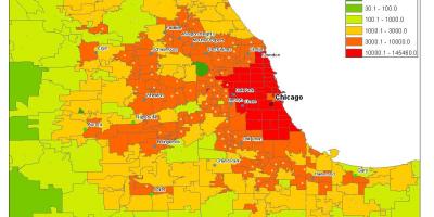 جمعیتی نقشه شیکاگو