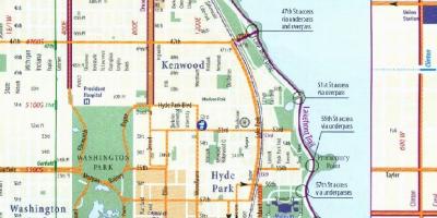 شیکاگو دوچرخه لین نقشه