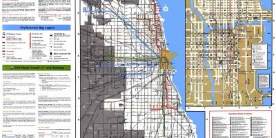 مسیرهای اتوبوس شیکاگو نقشه