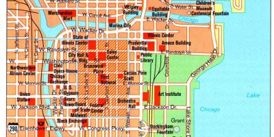 نقشه موزه های شیکاگو